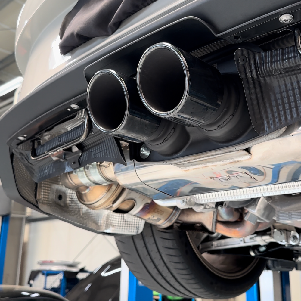 9FF flap exhaust system suitable for Porsche 992 Turbo/S